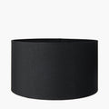 Harry 40cm Black Cotton Mix Cylinder Lampshade