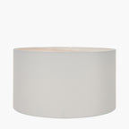 Harry 40cm Ivory Cotton Mix Cylinder Lampshade