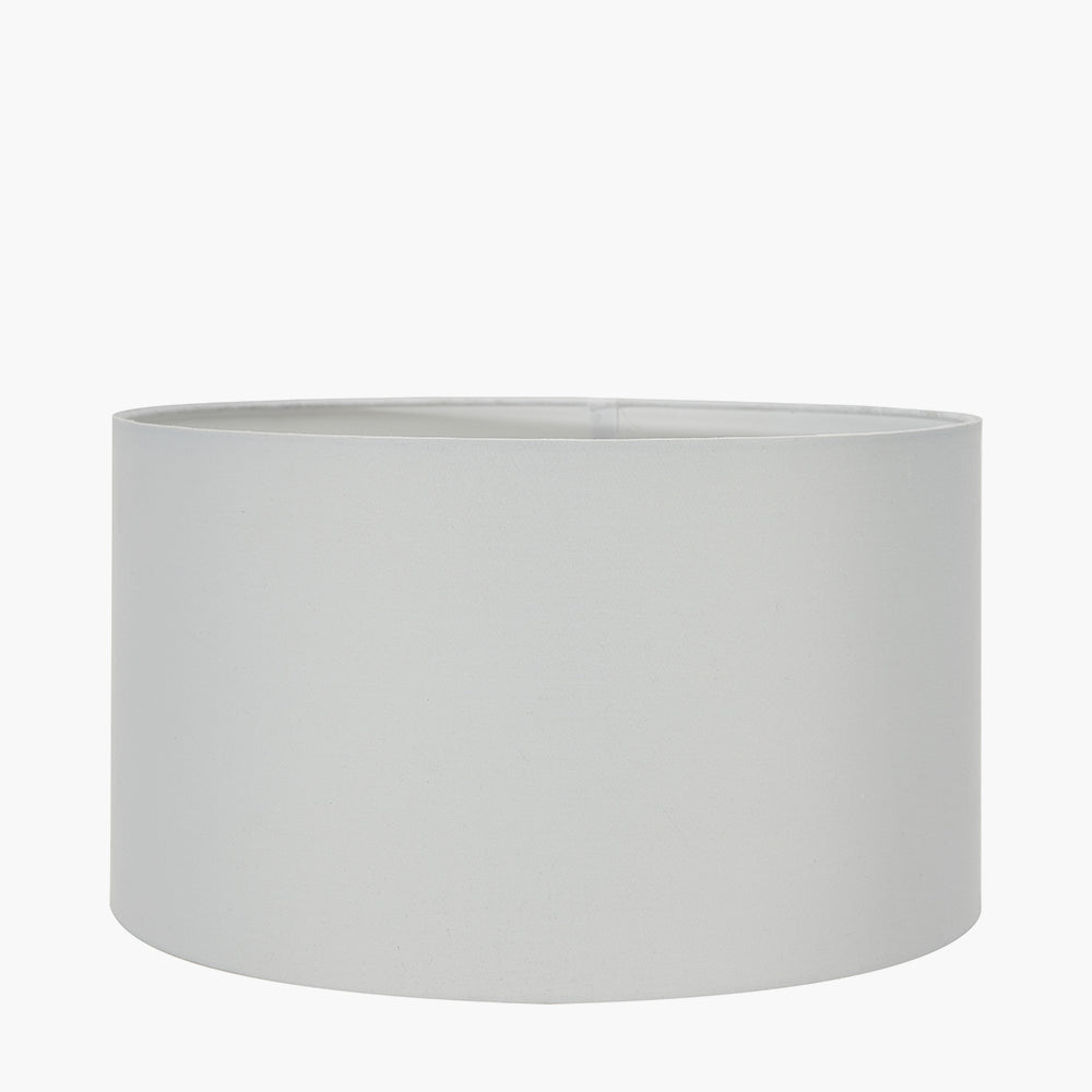 Harry 45cm Ivory Cotton Mix Cylinder Lampshade