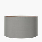 Harry 30cm Steel Grey Cotton Mix Cylinder Lampshade
