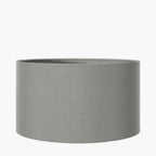 Harry 35cm Steel Grey Cotton Mix Cylinder Lampshade