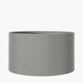 Harry 40cm Steel Grey Cotton Mix Cylinder Lampshade