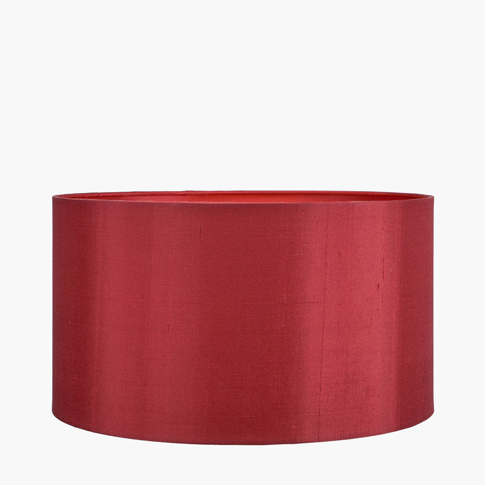 Zara 45cm Mulberry  Silk Lined Cylinder Lampshade