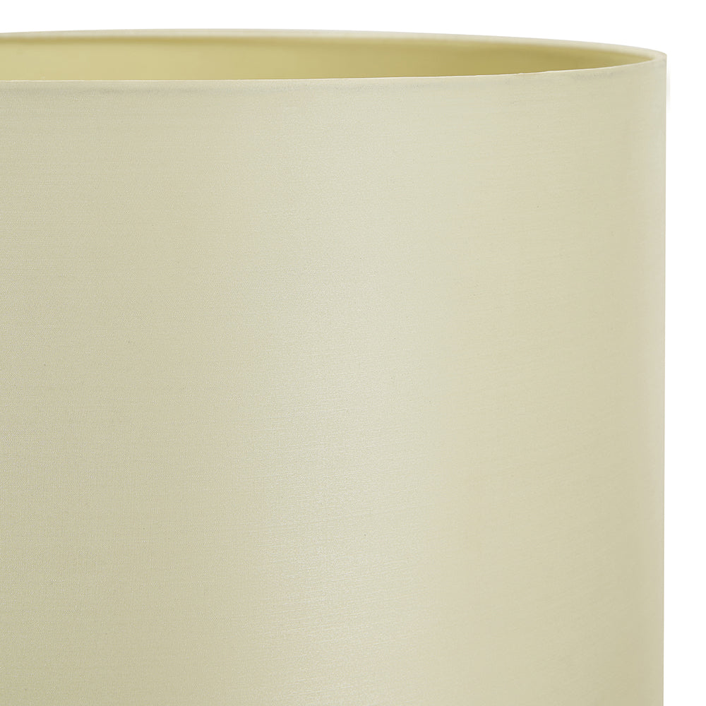 Zara 40cm Almond Silk Cylinder Lampshade