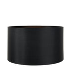Zara 45cm Black Silk Lined Cylinder Lampshade