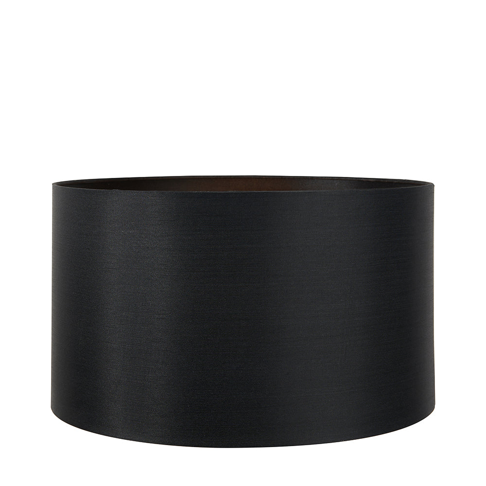 Zara 45cm Black Silk Lined Cylinder Lampshade