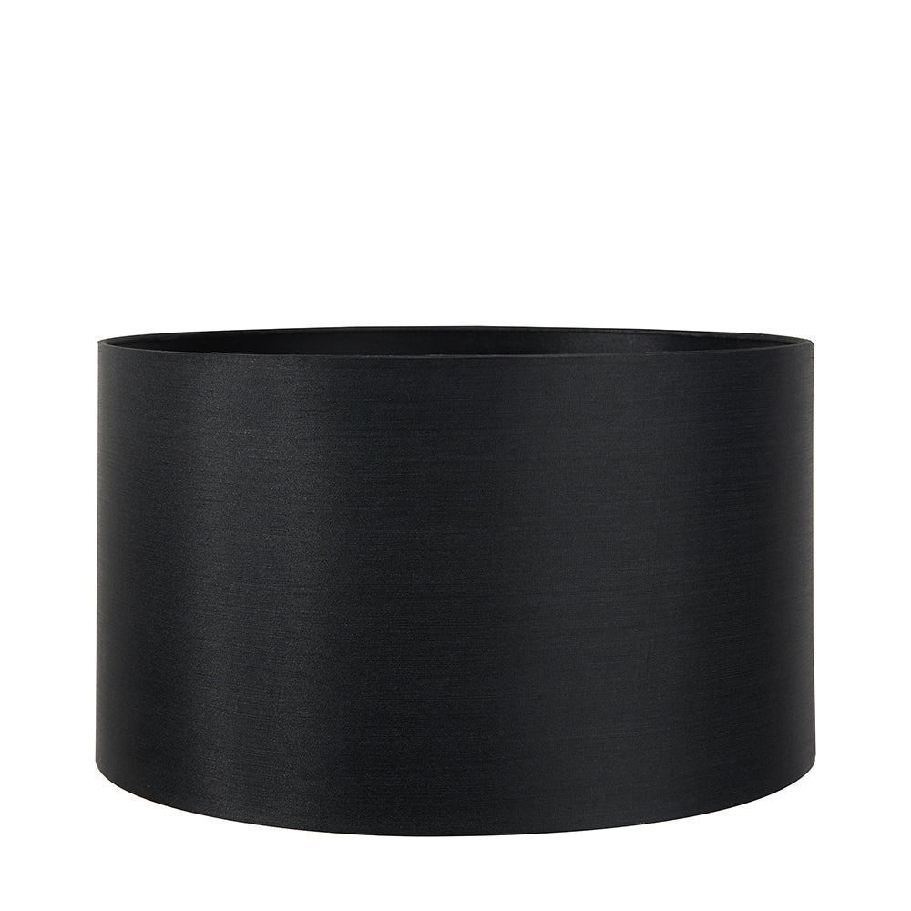 Zara 45cm Black Silk Lined Cylinder Lampshade