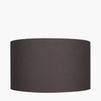 Henry 30cm Grey Handloom Cylinder Lampshade