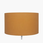 Henry 45cm Mustard Handloom Cylinder Lampshade