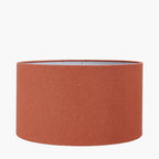 Henry 30cm Tobacco Handloom Cylinder Lampshade
