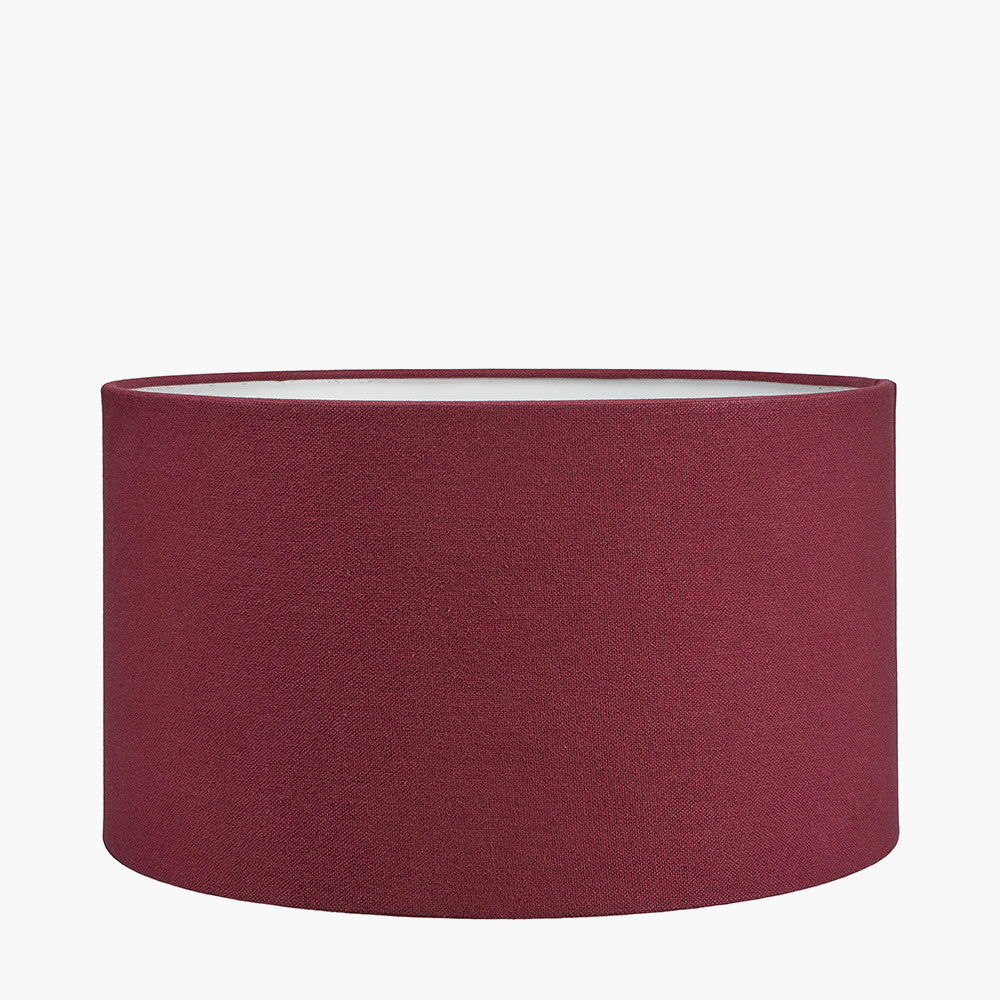 Henry 45cm Mulberry Handloom Cylinder Lampshade