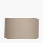 Henry 30cm Taupe Handloom Cylinder Lampshade