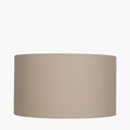 Henry 35cm Taupe Handloom Cylinder Lampshade