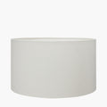 Henry 35cm White Handloom Cylinder Lampshade