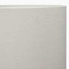 Henry 40cm White Handloom Cylinder Lampshade