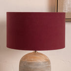 Henry 45cm Mulberry Handloom Cylinder Lampshade