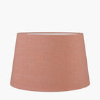 Milos 50cm Apricot Linen Tapered Lampshade