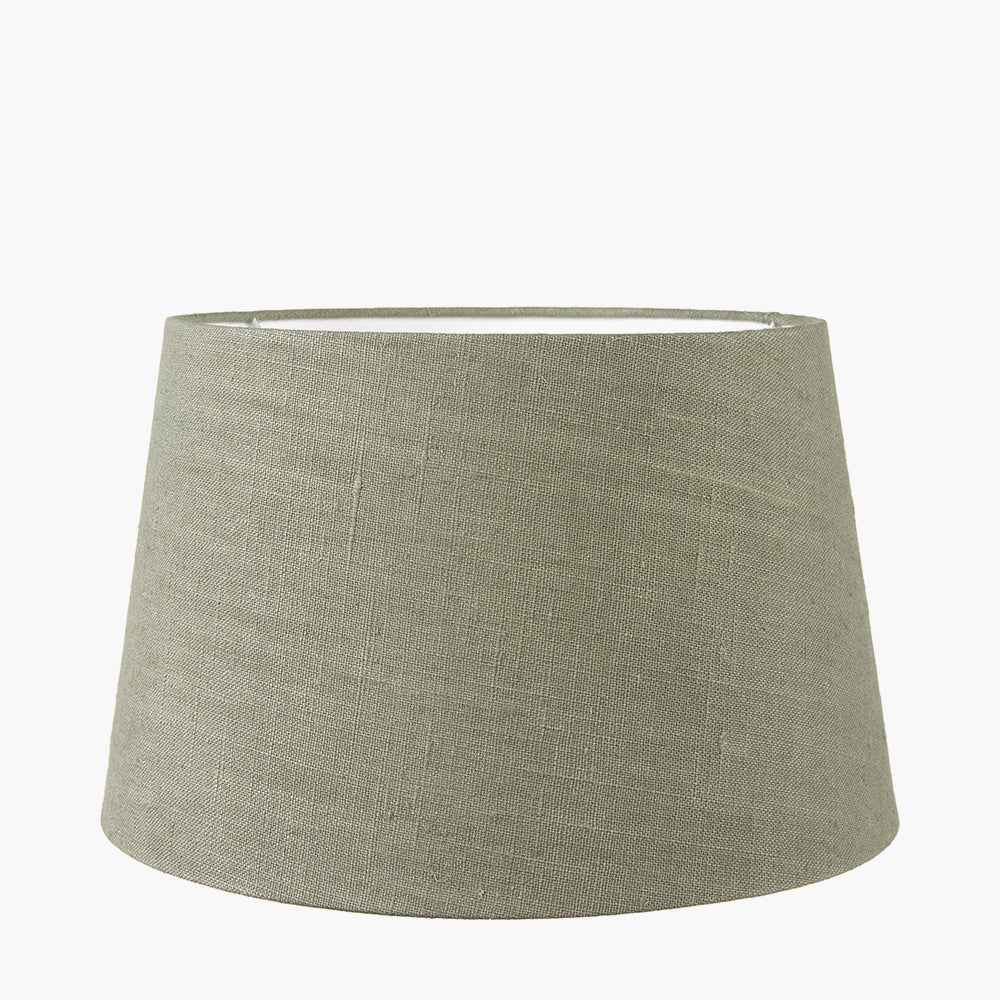 Milos 50cm Pistachio Green Linen Tapered Lampshade