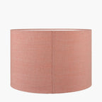 Edward 40cm Apricot Linen Cylinder Lampshade