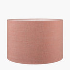 Edward 50cm Apricot Linen Cylinder Lampshade