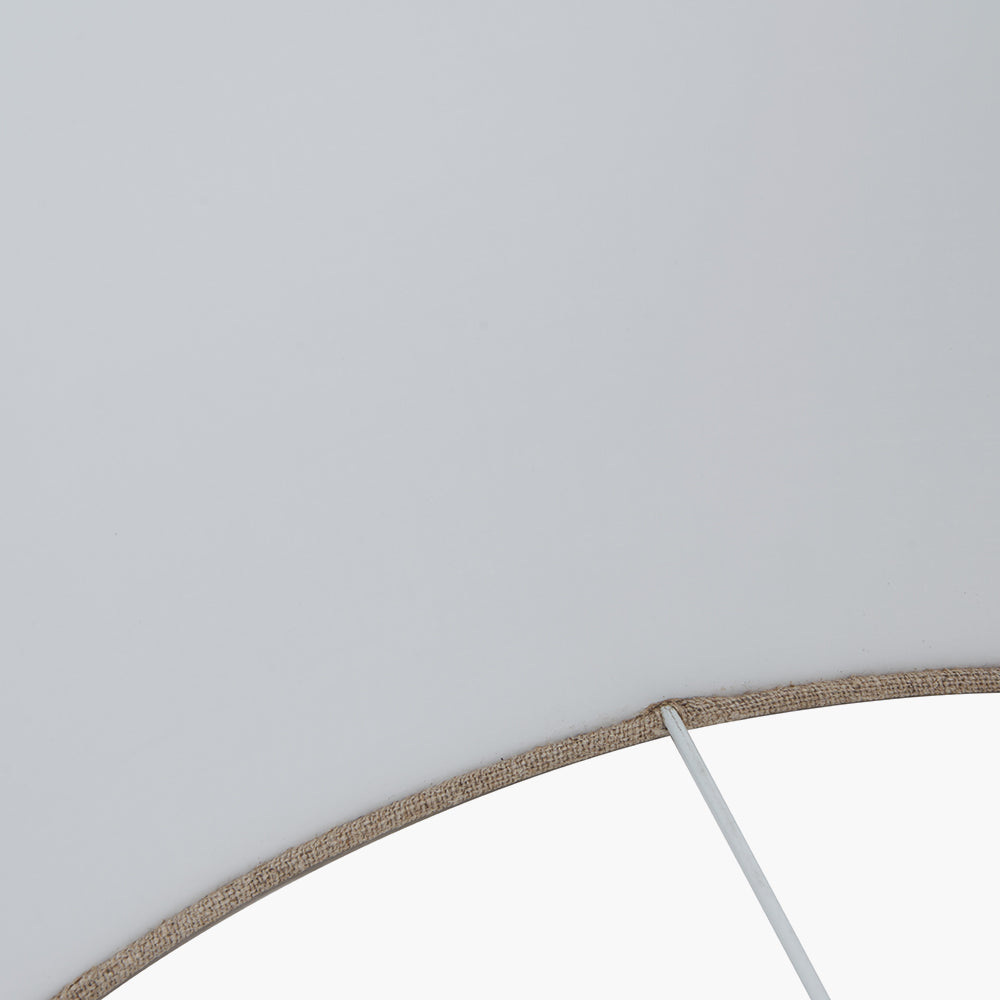 Edward 50cm Natural Linen Cylinder Lampshade