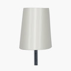 Martha 40cm Cream Oval Silk Mix Tapered Lampshade
