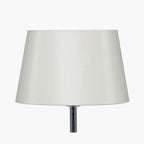 Martha 40cm Cream Oval Silk Mix Tapered Lampshade