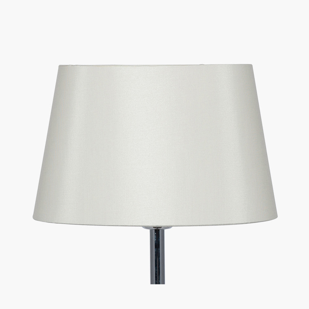 Martha 45cm Cream Oval Silk Mix Tapered Lampshade