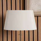 Martha 50cm Cream Oval Silk Mix Tapered Lampshade