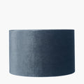 Bow 35cm Slate Velvet Cylinder Lampshade