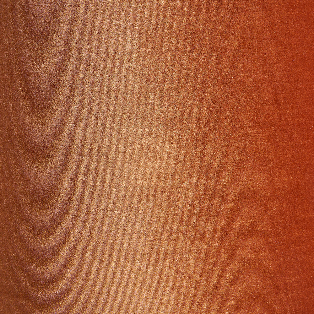 Bow 45cm Tobacco Velvet Cylinder Lampshade