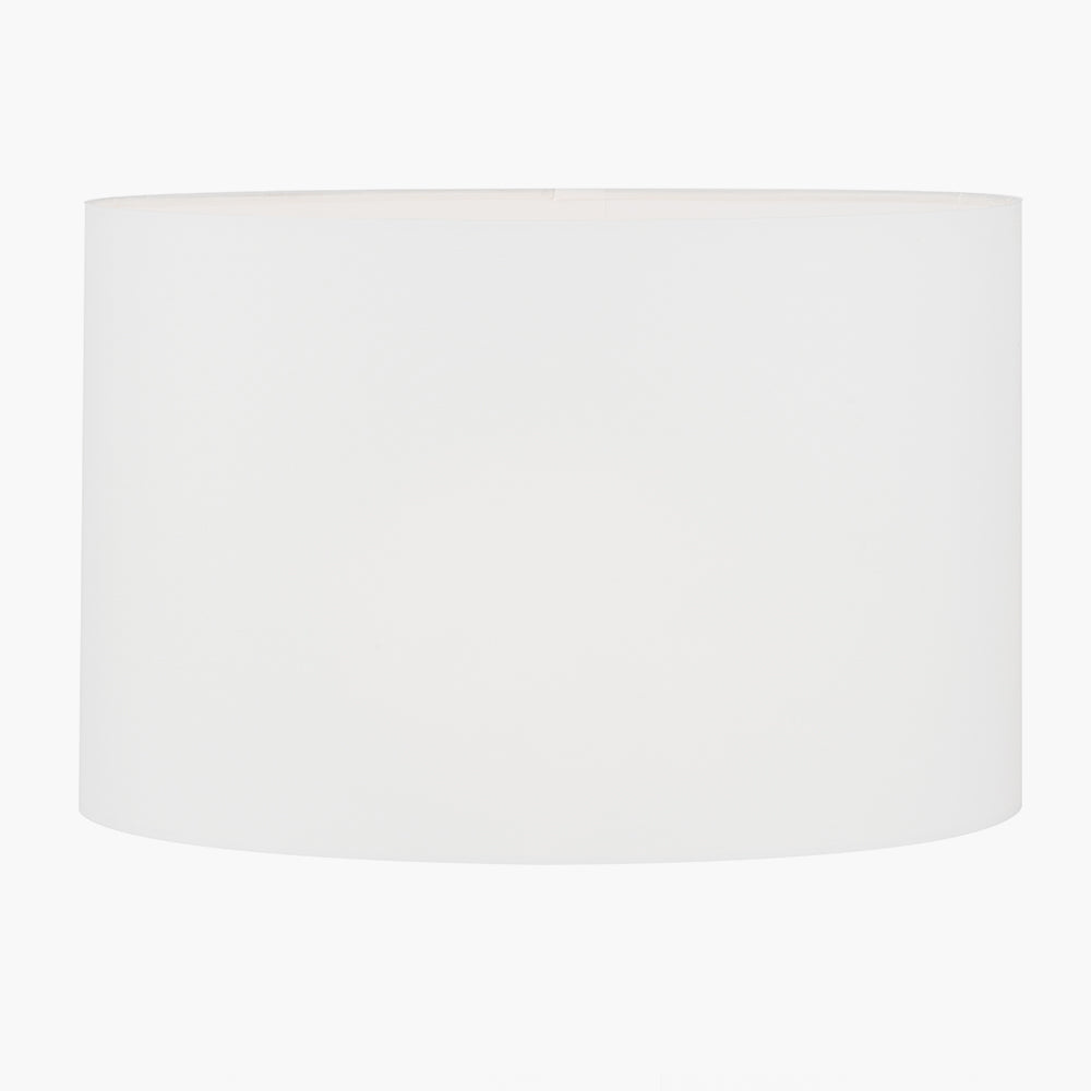 Mia 40cm Ivory Oval Cotton Mix Lampshade