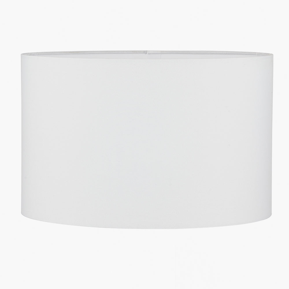 Mia 40cm Ivory Oval Cotton Mix Lampshade