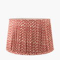 Vienna 40cm Red Chevron Mushroom Pleat Lampshade