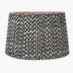 Vienna 45cm Black Chevron Mushroom Pleat Lampshade