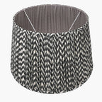 Vienna 40cm Black Chevron Mushroom Pleat Lampshade