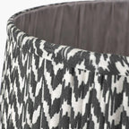 Vienna 45cm Black Chevron Mushroom Pleat Lampshade