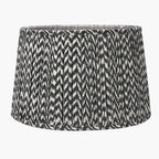 Vienna 45cm Black Chevron Mushroom Pleat Lampshade