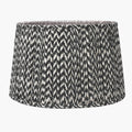 Vienna 30cm Black Chevron Mushroom Pleat Lampshade