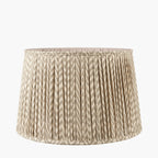 Vienna 45cm Taupe Chevron Mushroom Pleat Lampshade