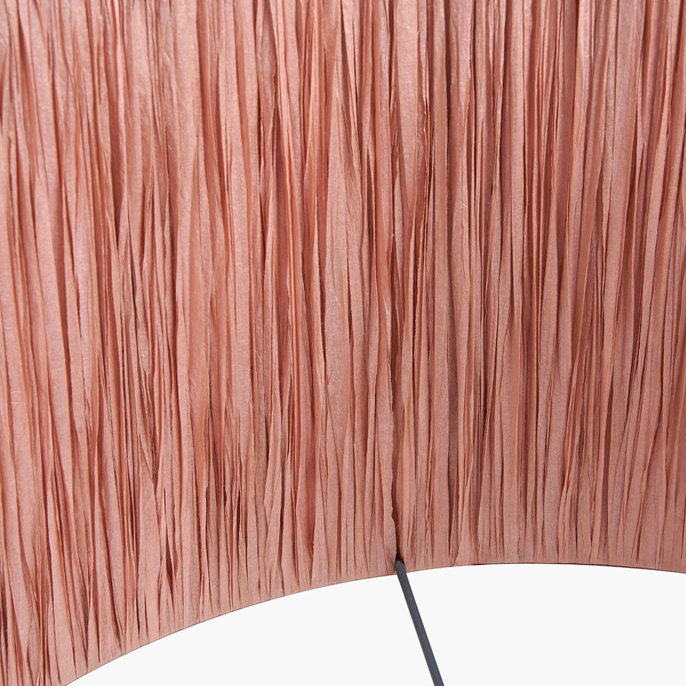 Tilia 35cm Apricot Raffia Cylinder Lampshade