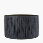 Tilia 35cm Black Raffia Cylinder Lampshade