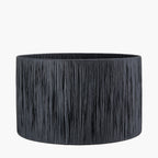 Tilia 35cm Black Raffia Cylinder Lampshade