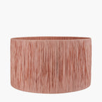 Tilia 45cm Apricot Raffia Cylinder Lampshade