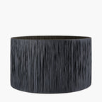 Tilia 40cm Black Raffia Cylinder Lampshade