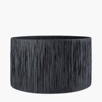 Tilia 45cm Black Raffia Cylinder Lampshade