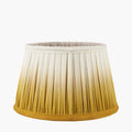 Scallop 35cm Mustard Ombre Soft Pleated Tapered Lampshade