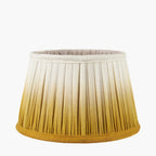 Scallop 35cm Mustard Ombre Soft Pleated Tapered Lampshade