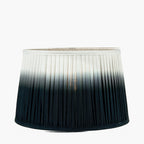 Scallop 20cm Black Ombre Soft Pleated Tapered Lampshade