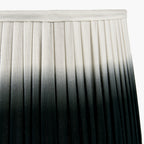 Scallop 20cm Black Ombre Soft Pleated Tapered Lampshade